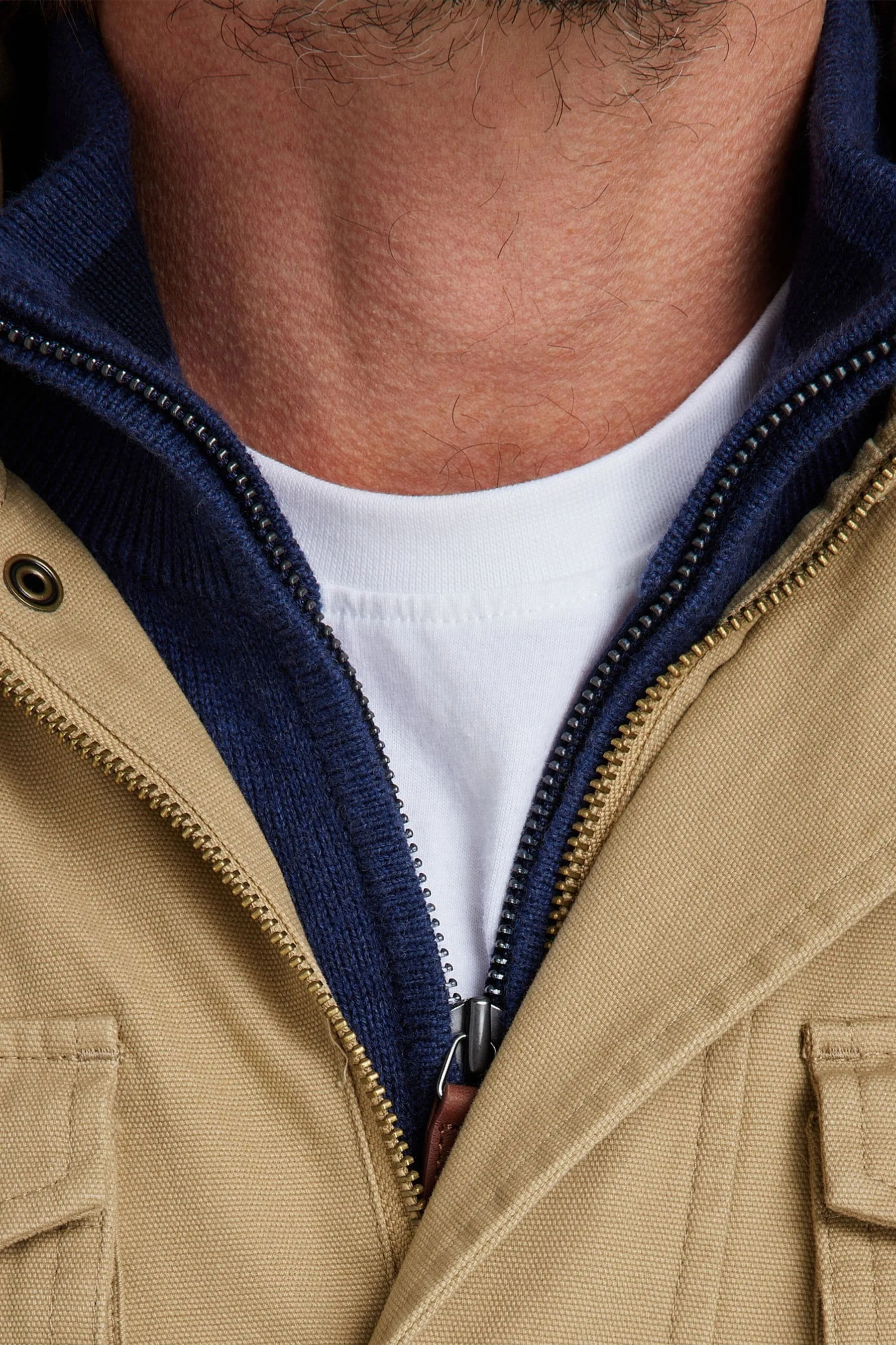 Raging Bull Marrone - Giacca militare in twill di tela