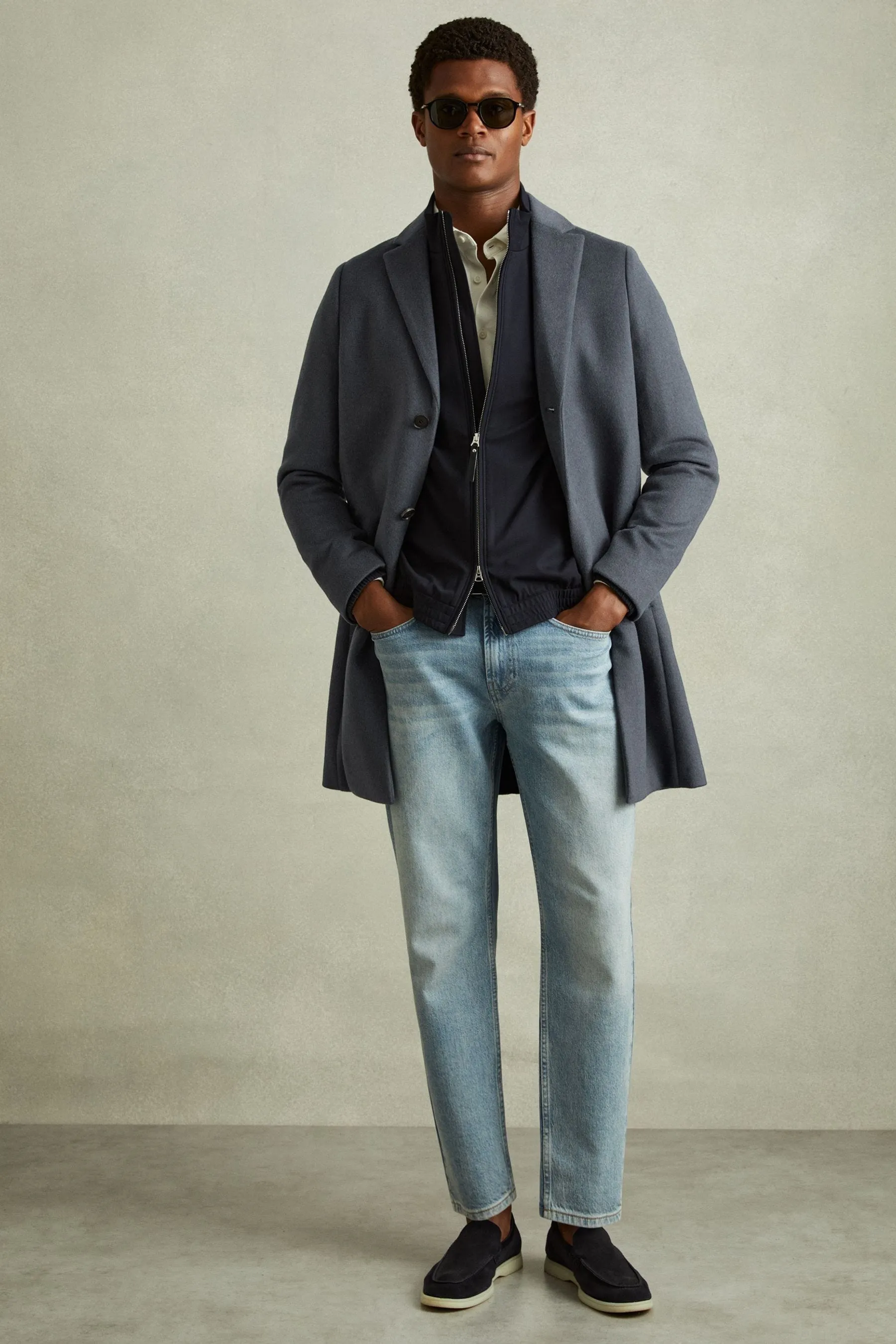 Reiss - Epsom - Soprabito monopetto in Blend di lana    