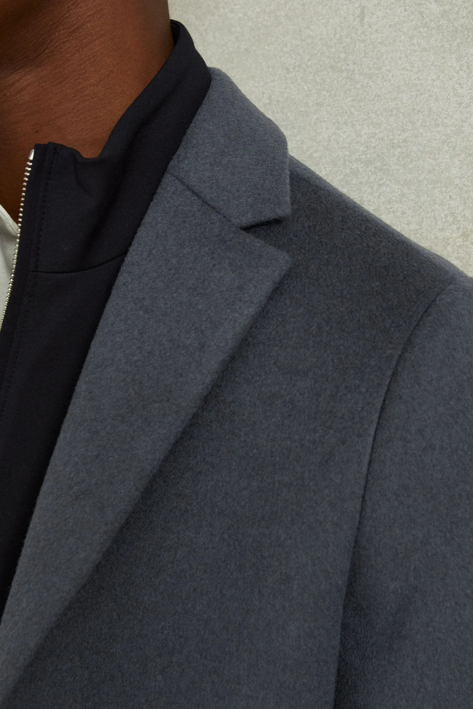 Reiss - Epsom - Soprabito monopetto in Blend di lana    