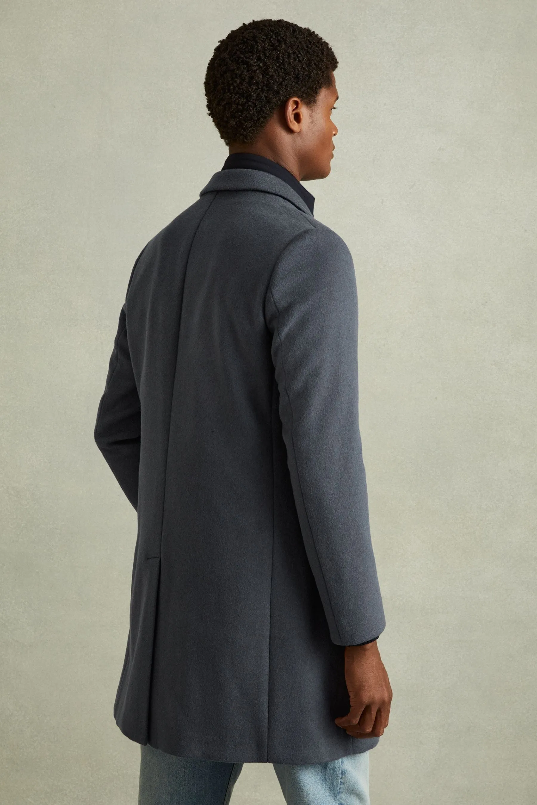 Reiss - Epsom - Soprabito monopetto in Blend di lana    