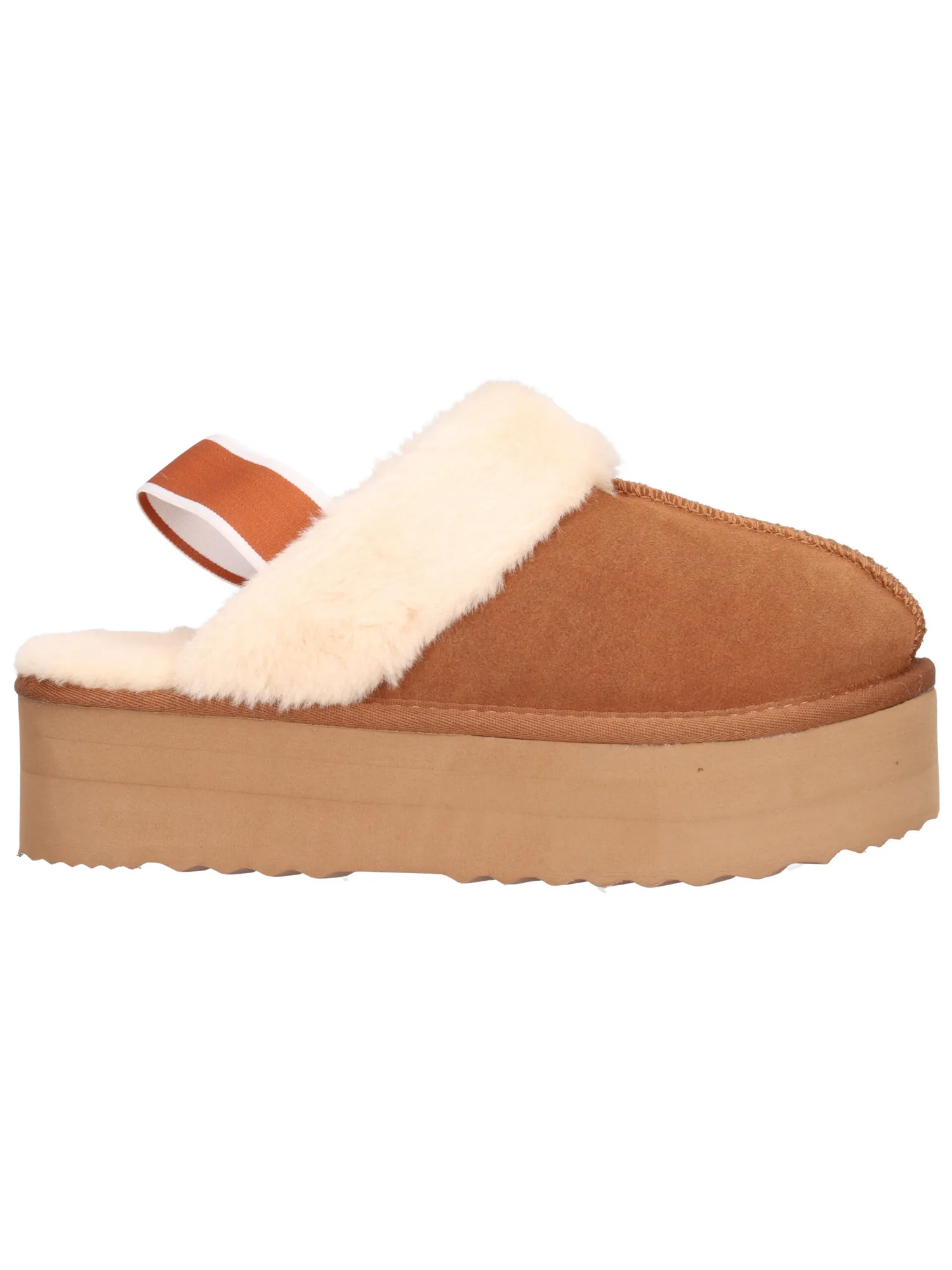 Sabot platform No Panic da donna cuoio