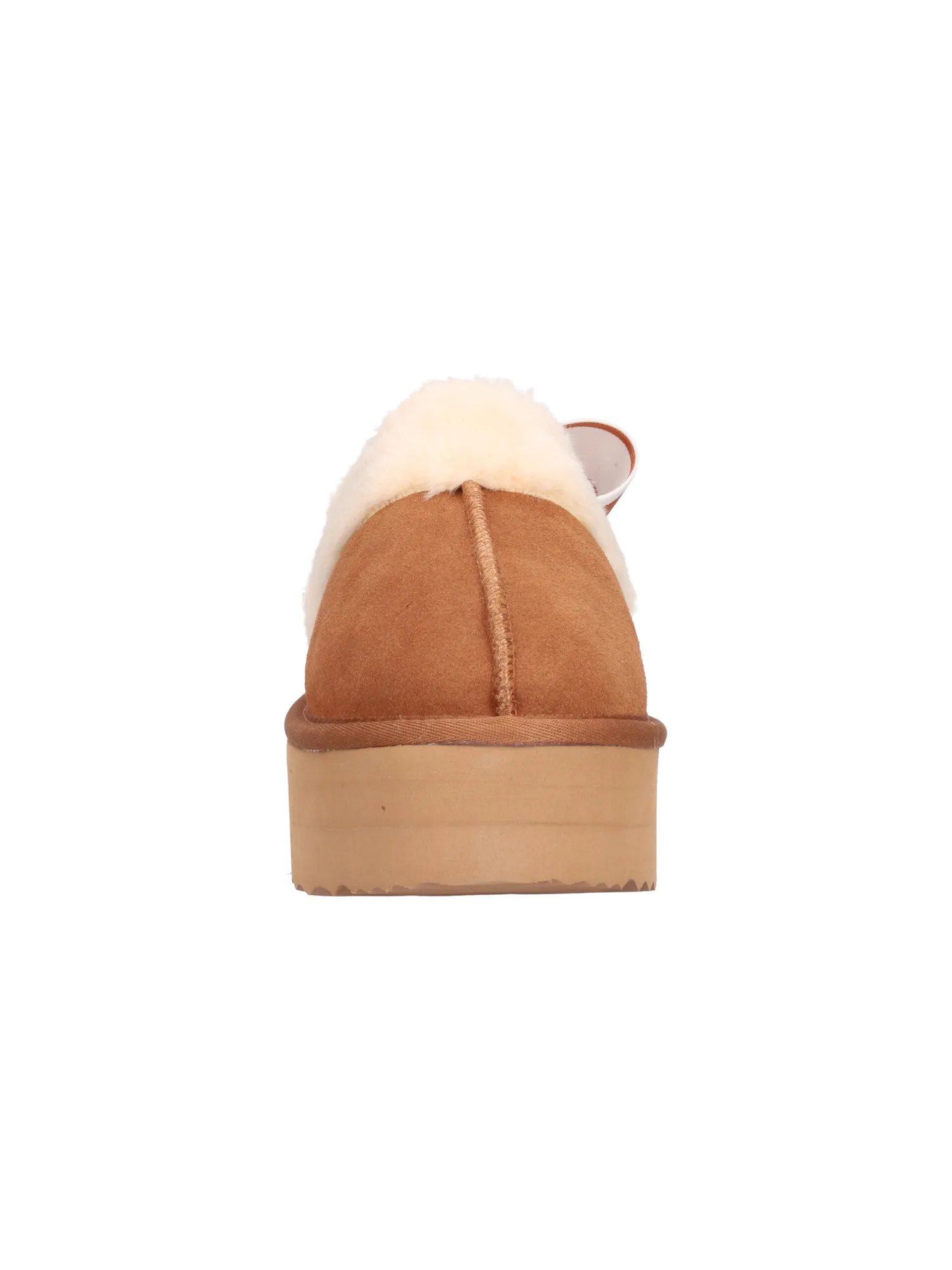Sabot platform No Panic da donna cuoio