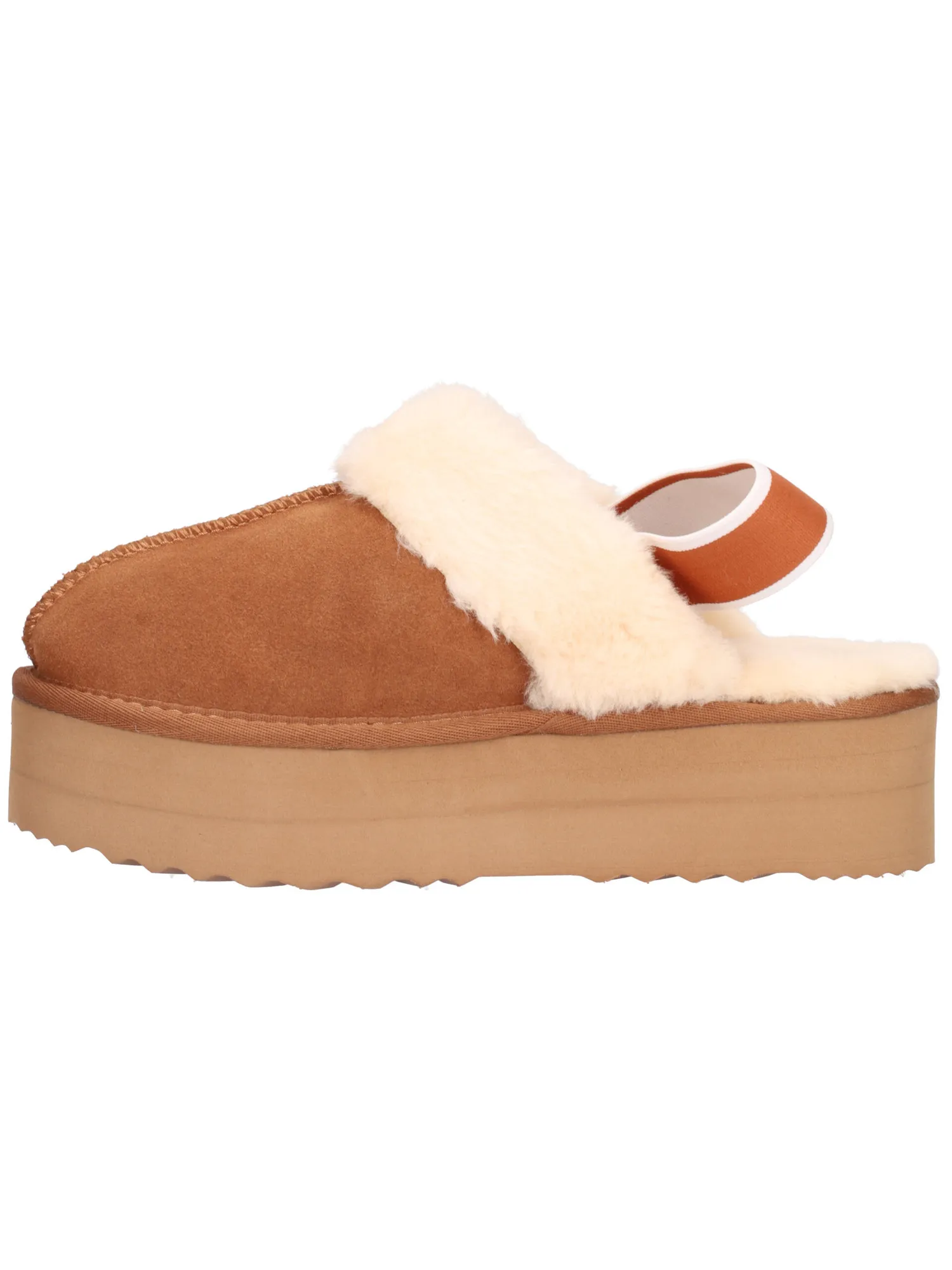 Sabot platform No Panic da donna cuoio