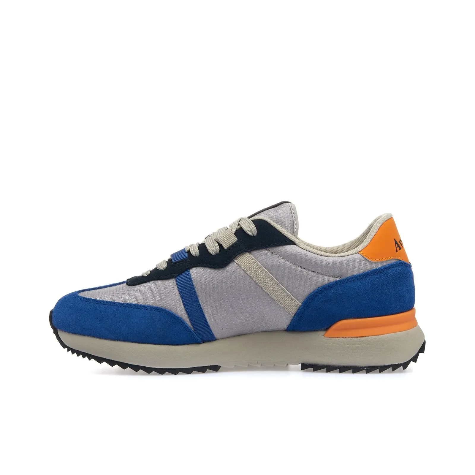 Scarpe azzurre e grigie sportive con lacci