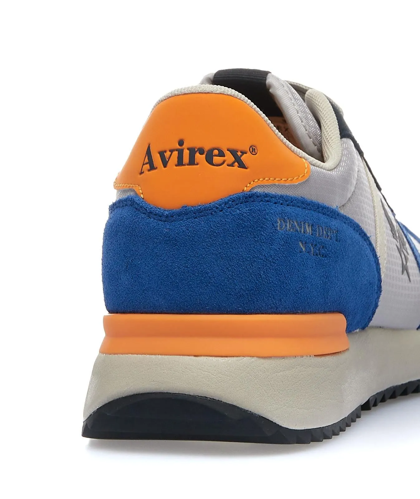 Scarpe azzurre e grigie sportive con lacci
