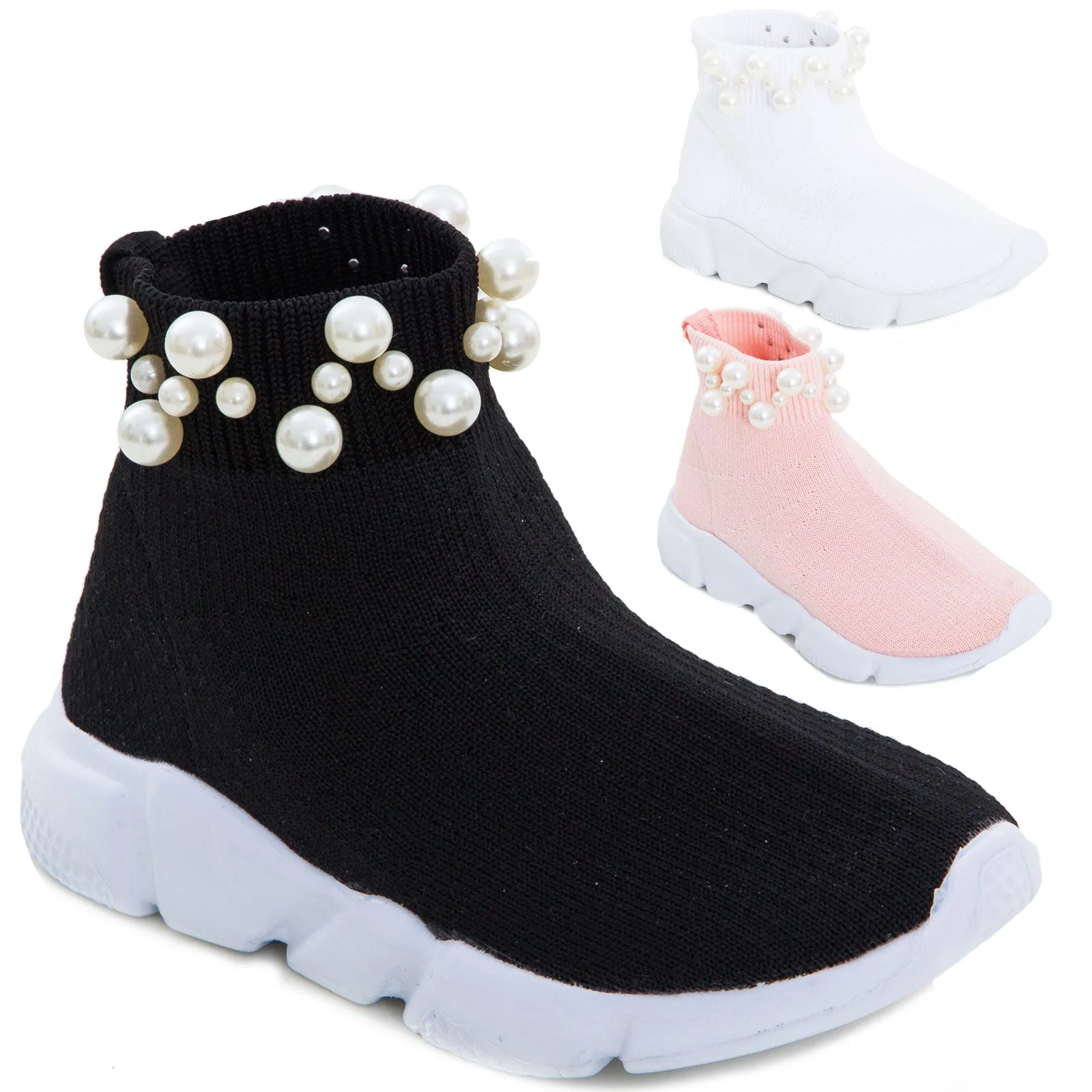 Scarpe bimba bambina calzino 963B