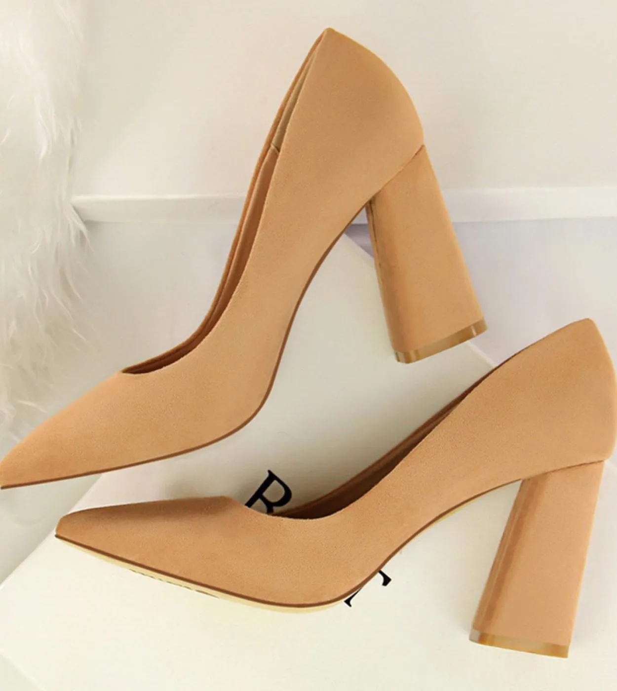 Scarpe con tacco alto e tacco largo Scarpe con tacco alto e tacco alto da donna 2023 Donna