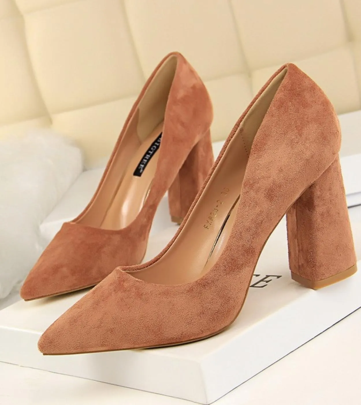 Scarpe con tacco alto e tacco largo Scarpe con tacco alto e tacco alto da donna 2023 Donna