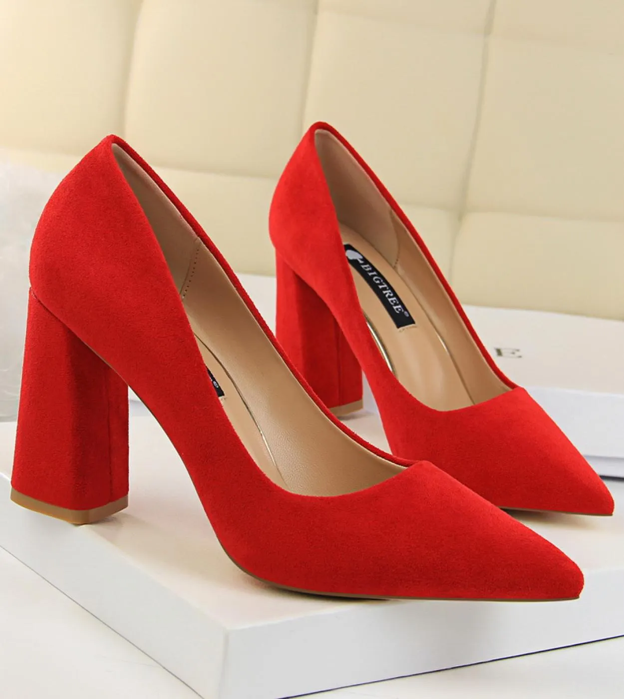 Scarpe con tacco alto e tacco largo Scarpe con tacco alto e tacco alto da donna 2023 Donna
