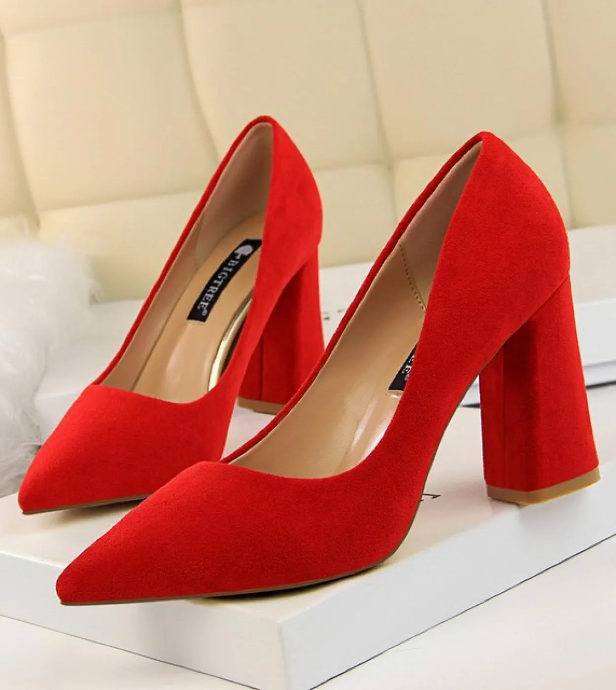 Scarpe con tacco alto e tacco largo Scarpe con tacco alto e tacco alto da donna 2023 Donna