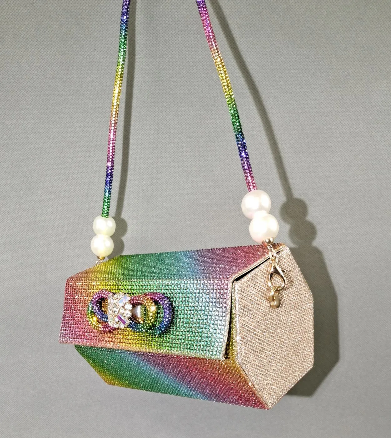 Scarpe con tacco arcobaleno Scarpe da donna Borsa con tacco a punta Scarpe con tacco a colori arcobaleno 2023 Colore