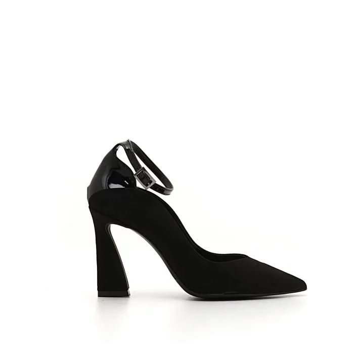 SCARPE CON TACCO IN CAMOSCIO