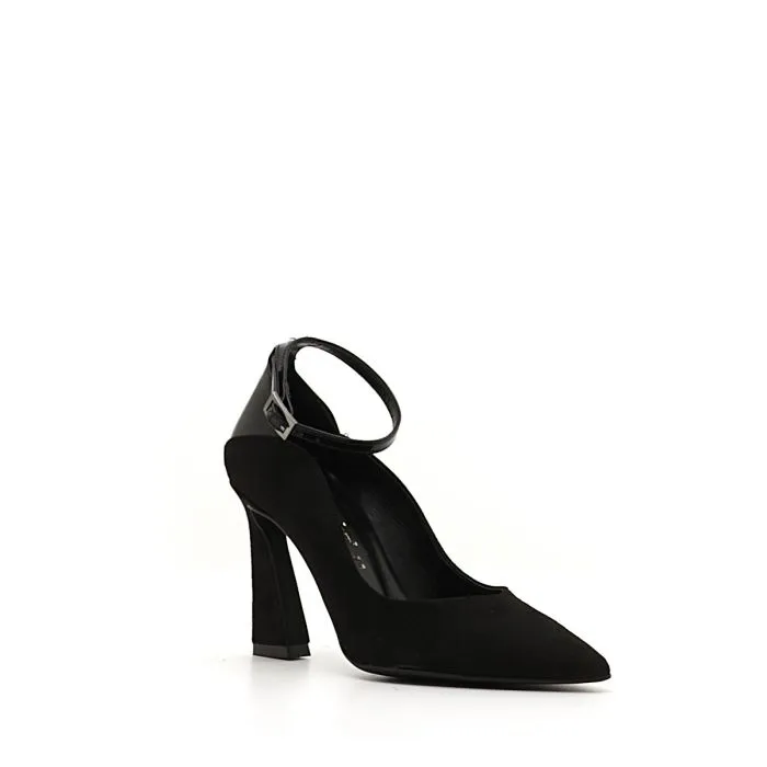 SCARPE CON TACCO IN CAMOSCIO