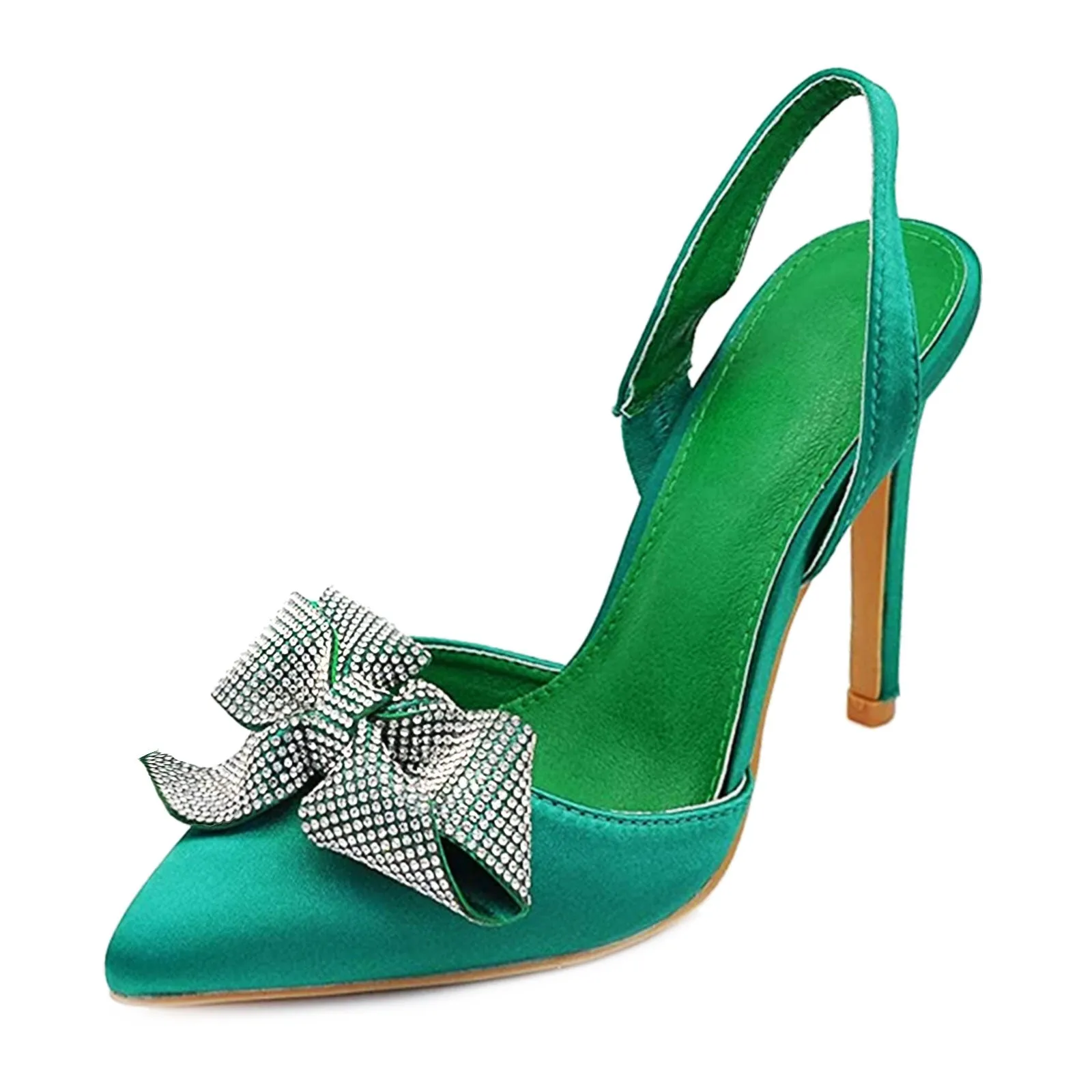 Scarpe Donna Decolletes Decoltè Fiocco Strass A30-078