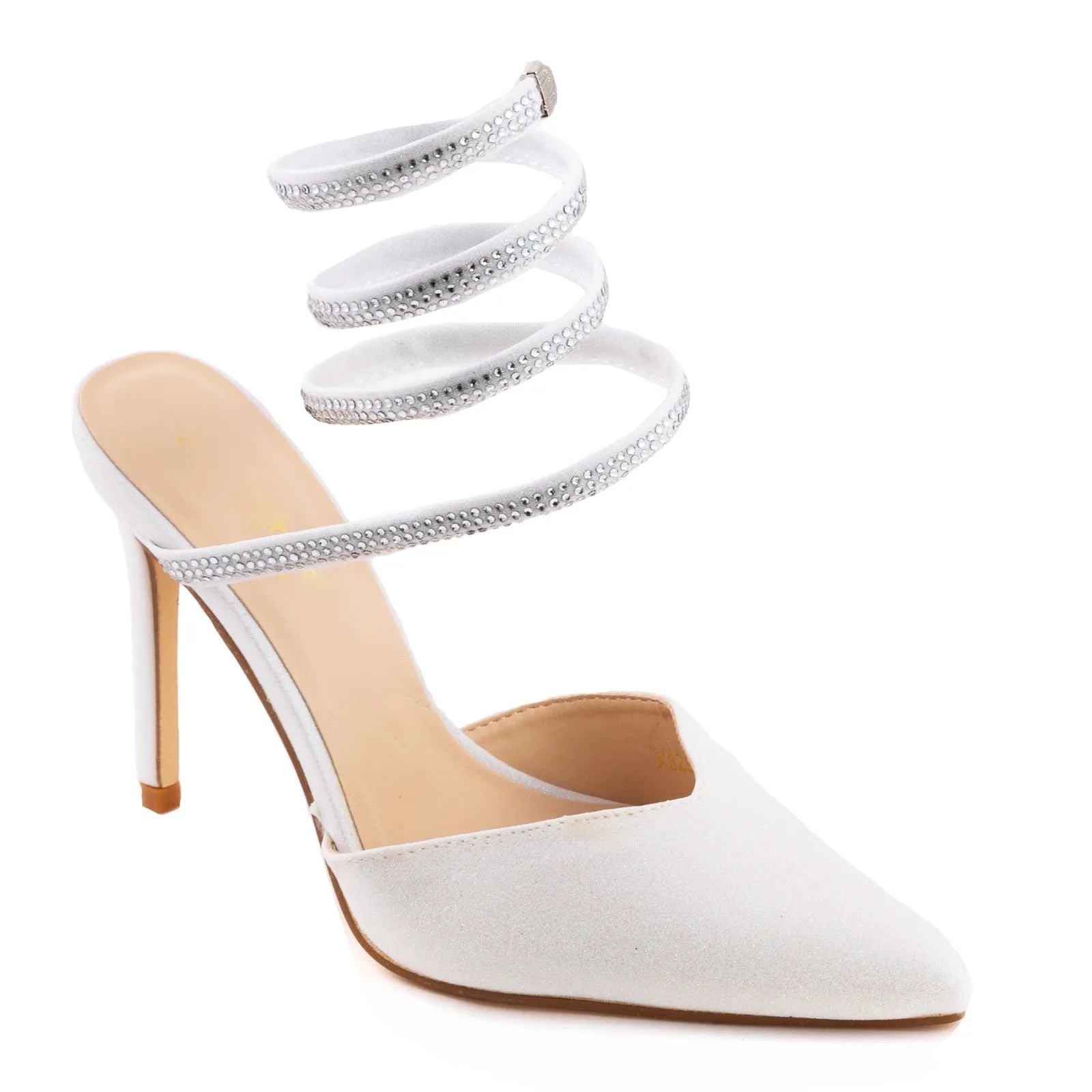 Scarpe Donna Decoltè Glitter Molla Eleganti X8291
