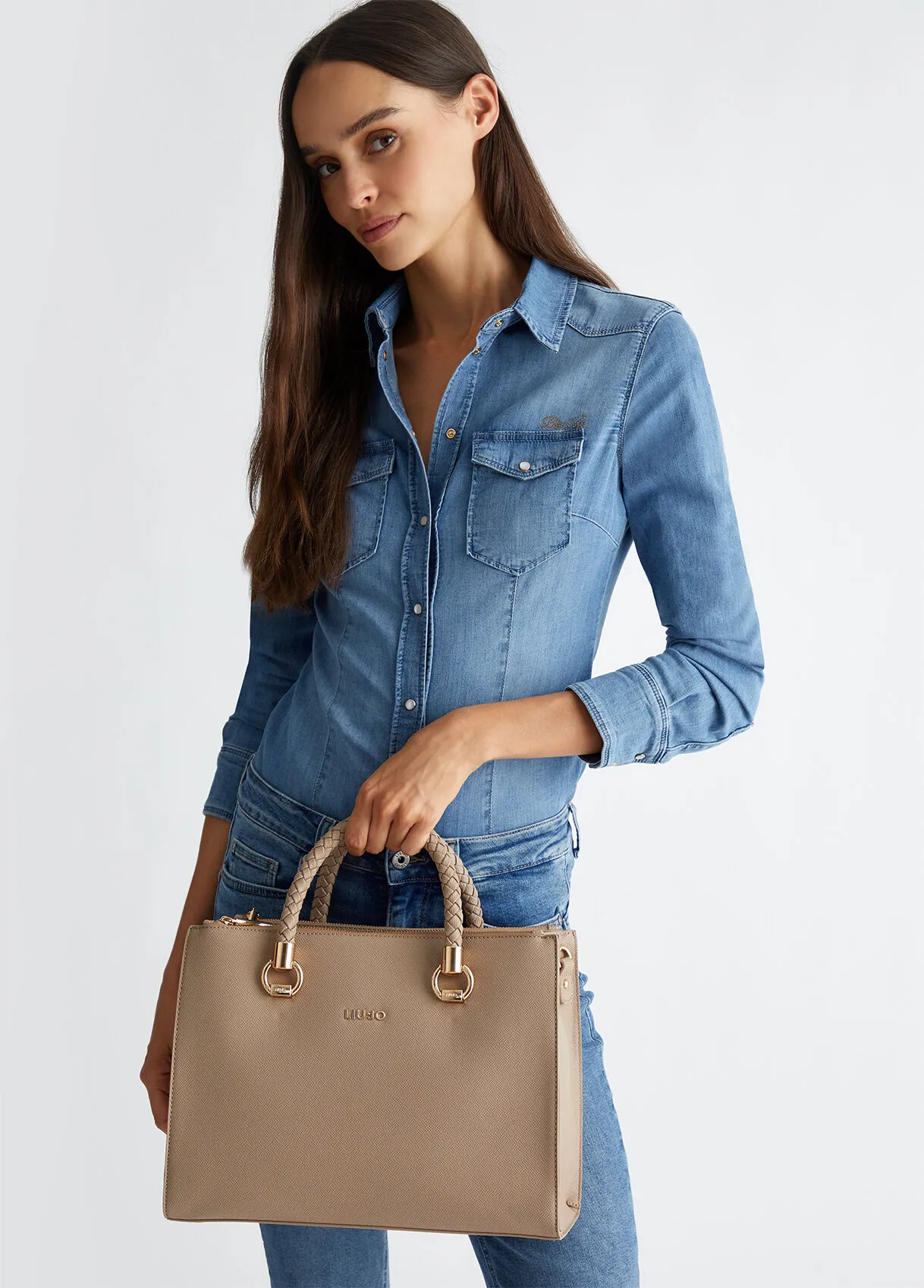 Shopping bag beige