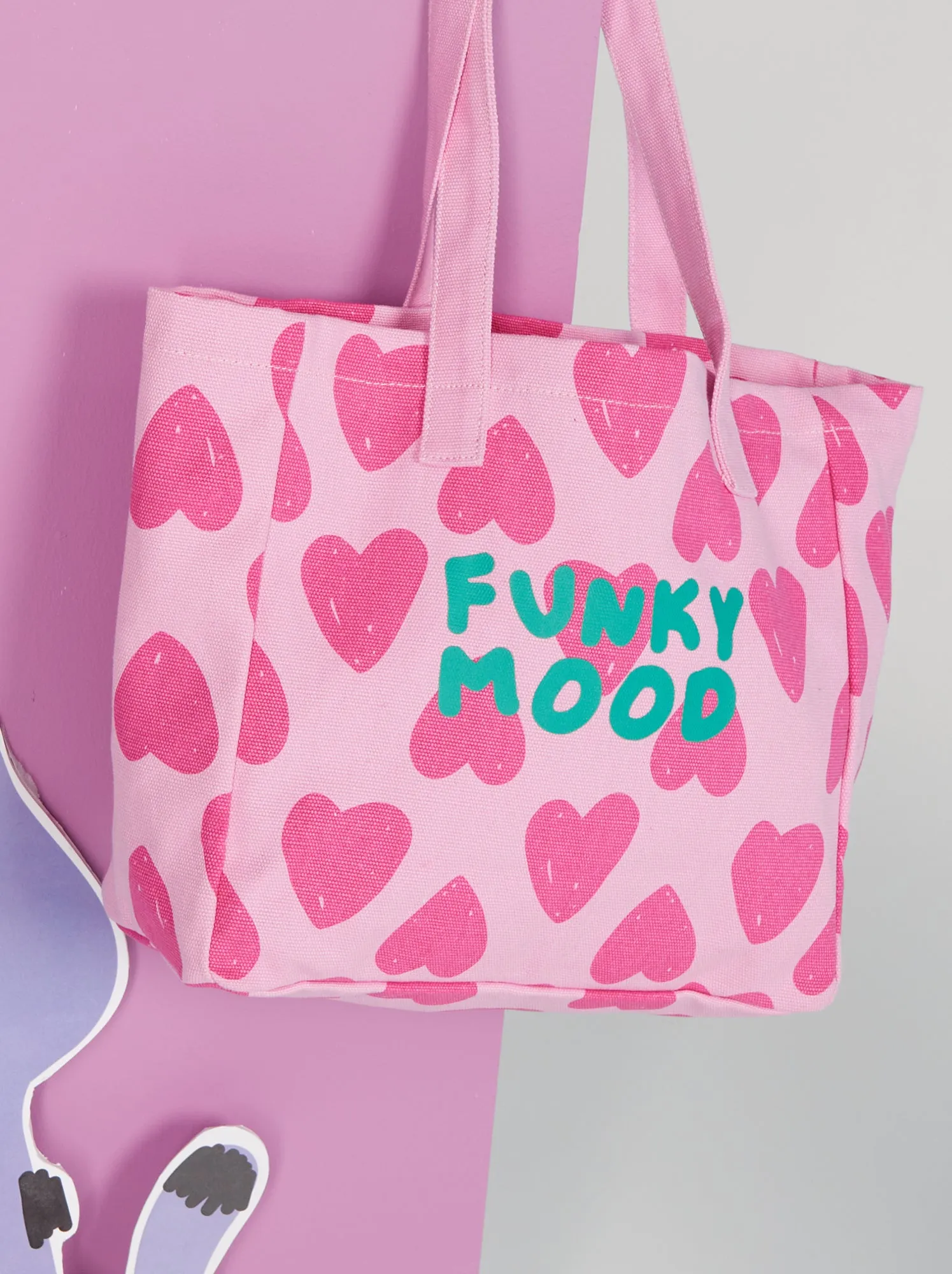 Shopping bag in tela - ROSA