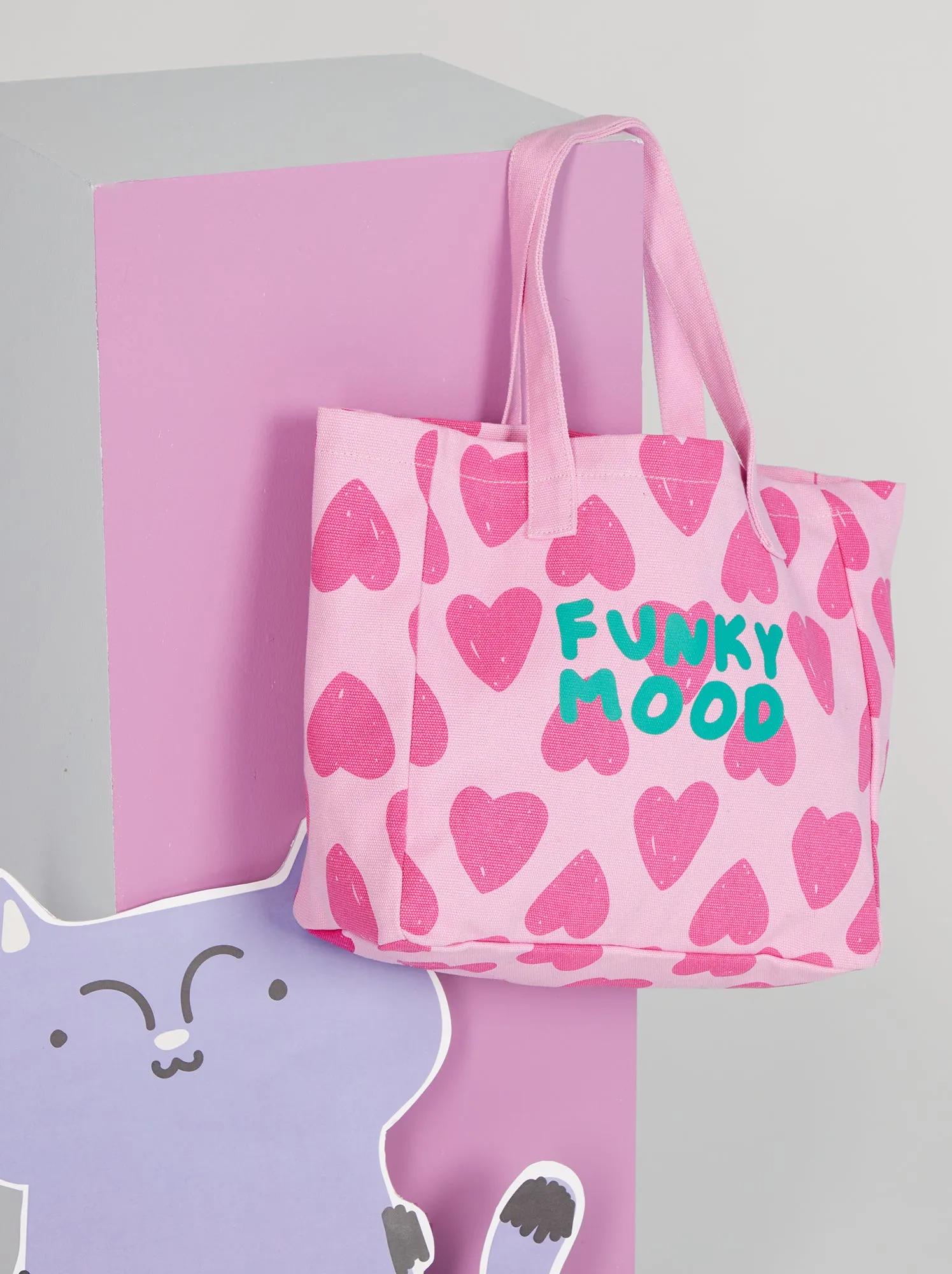 Shopping bag in tela - ROSA