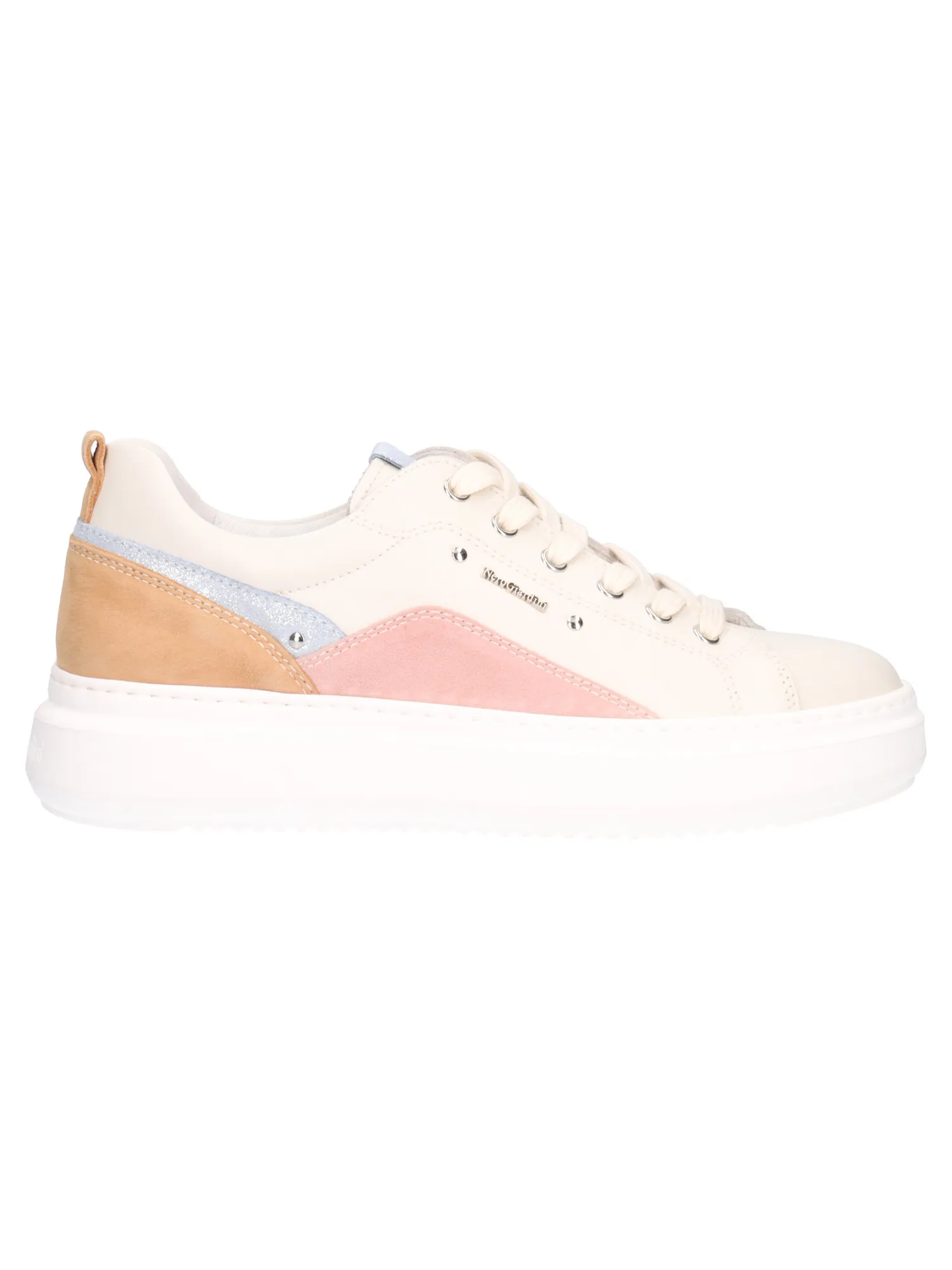 Sneaker platform Nero Giardini da donna avorio