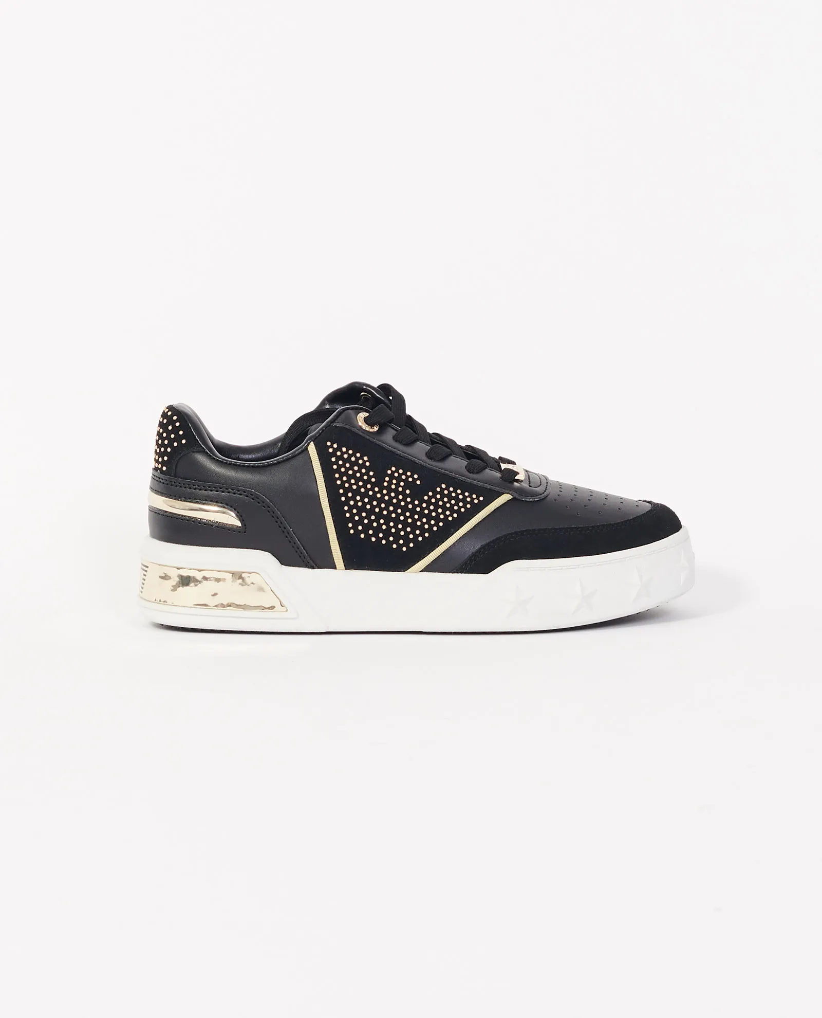 Sneakers basse EA7 con logo a borchie