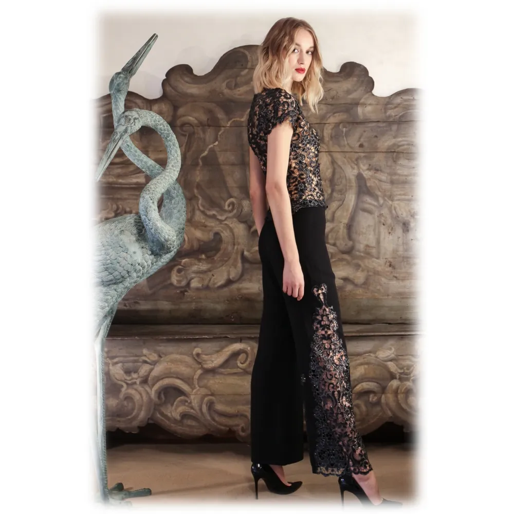 Sofia Provera - Cleofe - Top - Luxury Exclusive Collection - Haute Couture Made in Italy - Abito di Alta Qualità Luxury