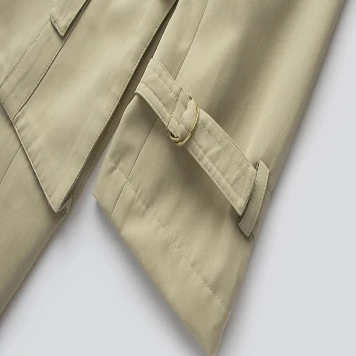 Soprabito Trench Alto 2023 Autunno Inverno Moda Donna Elegante Doppio Petto