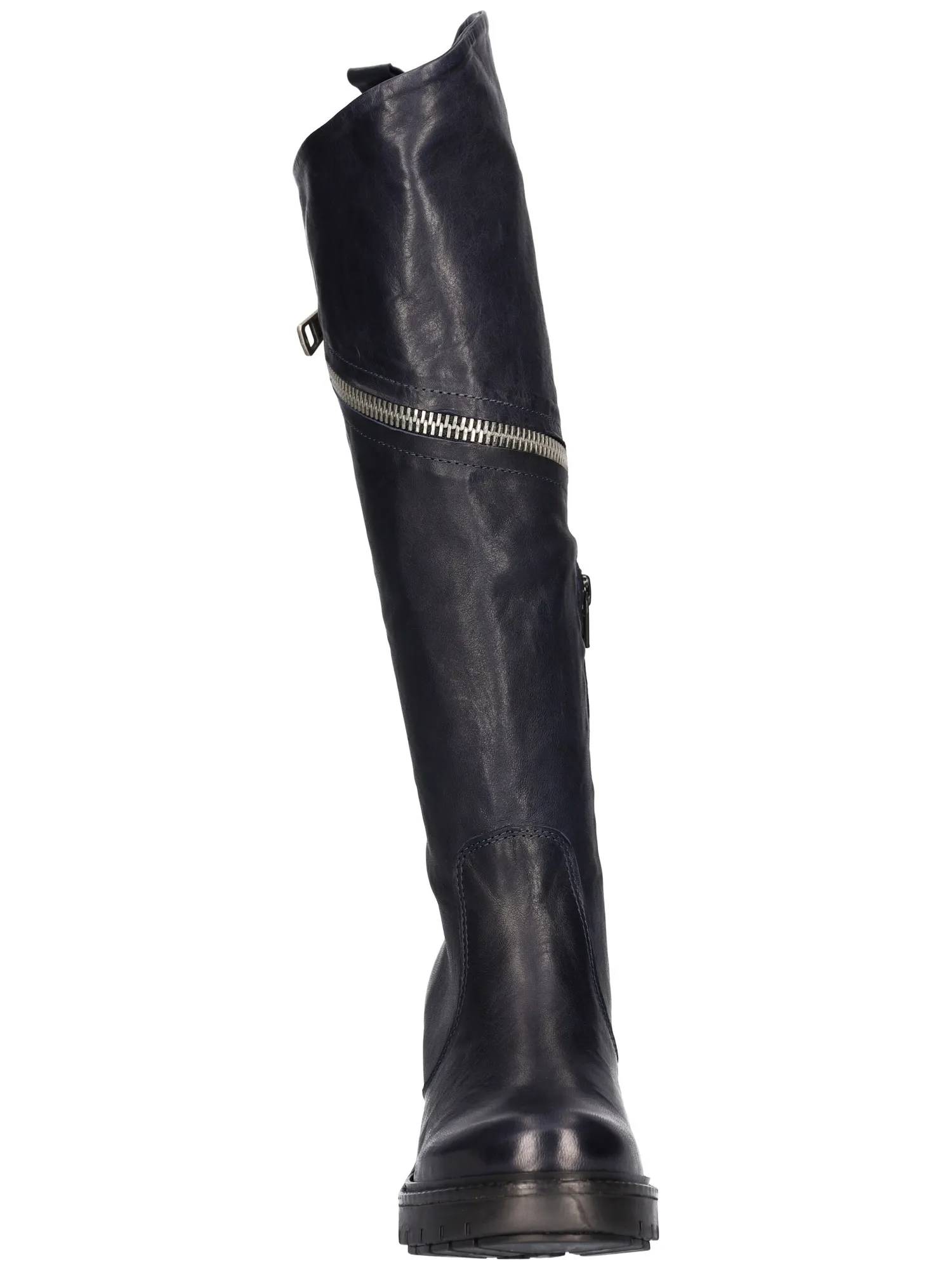 Stivale tacco largo Liviana da donna blu