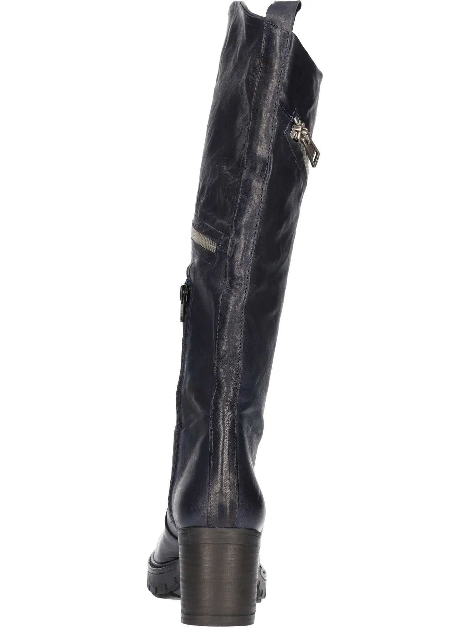 Stivale tacco largo Liviana da donna blu
