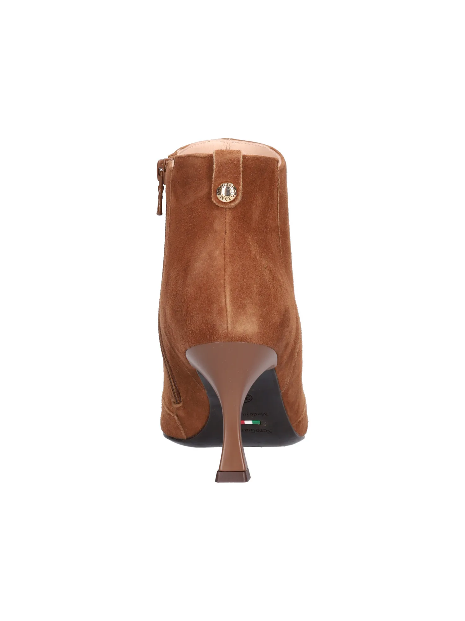 Stivaletto tacco fino Nero Giardini da donna cuoio