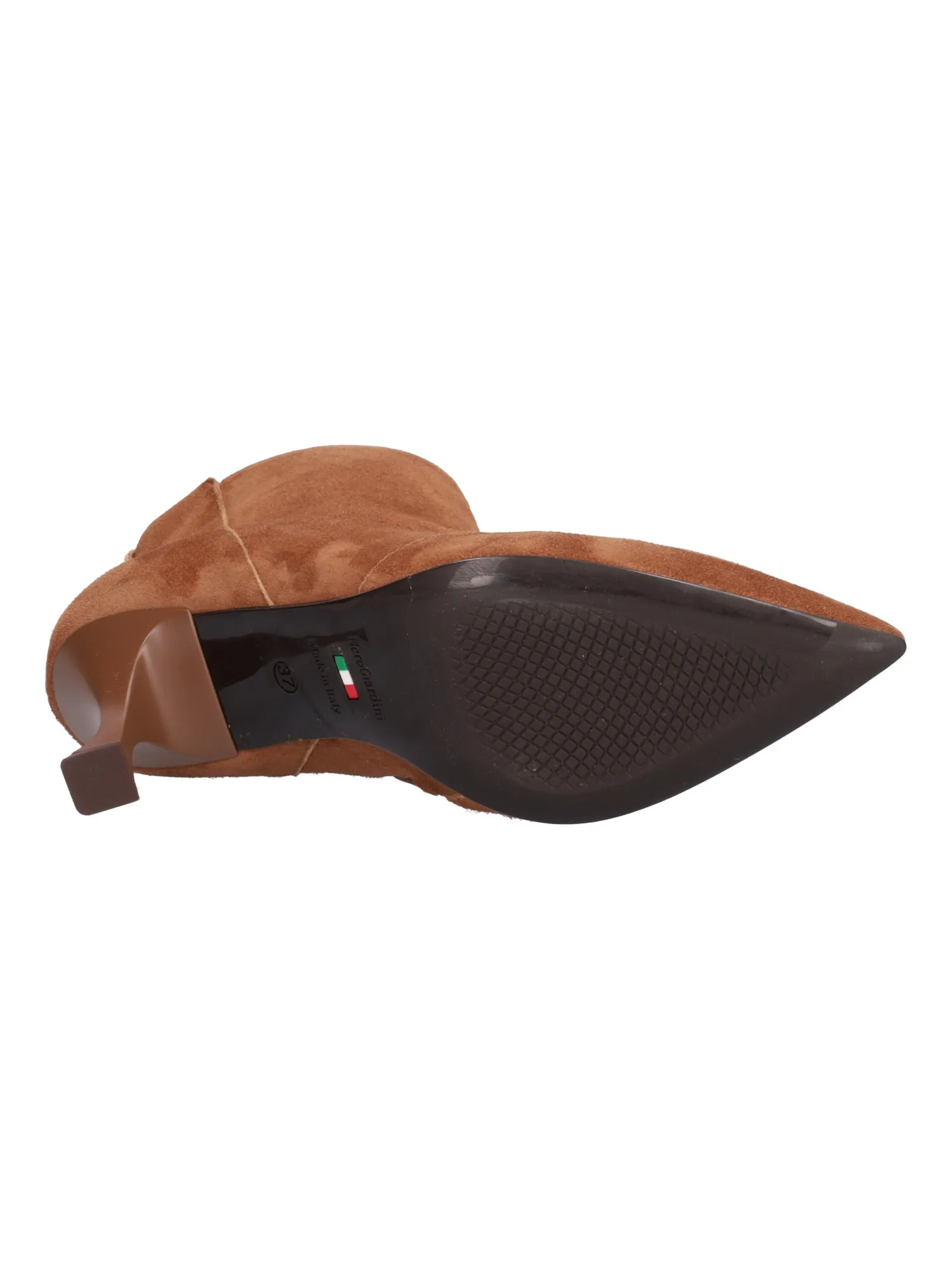 Stivaletto tacco fino Nero Giardini da donna cuoio