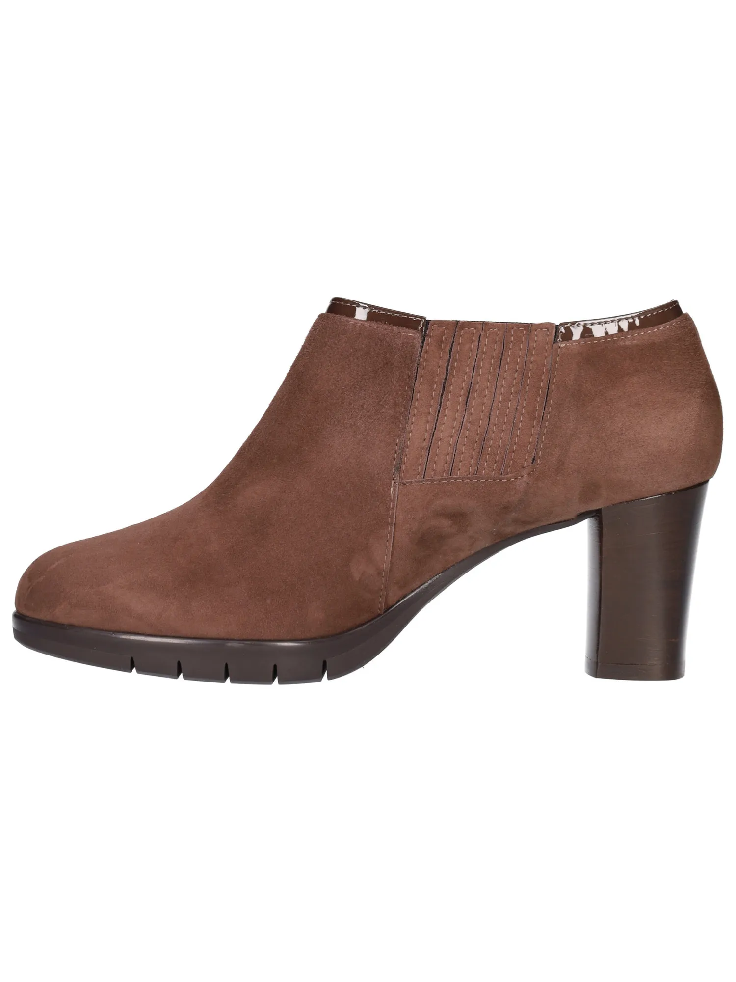 Stivaletto tacco largo Confort da donna marrone