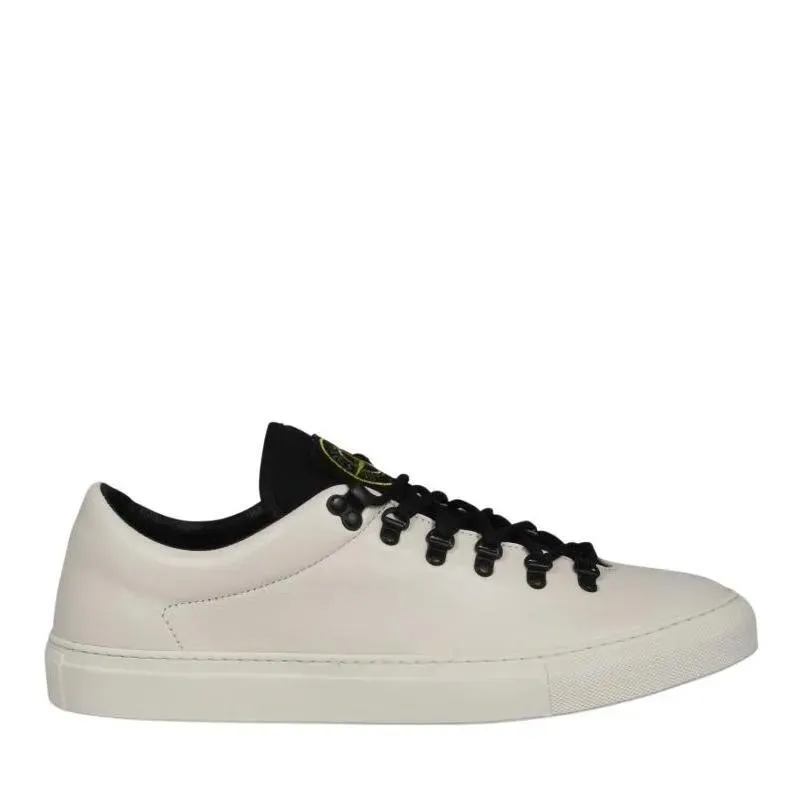 Stone Island Leather Sneakers White 