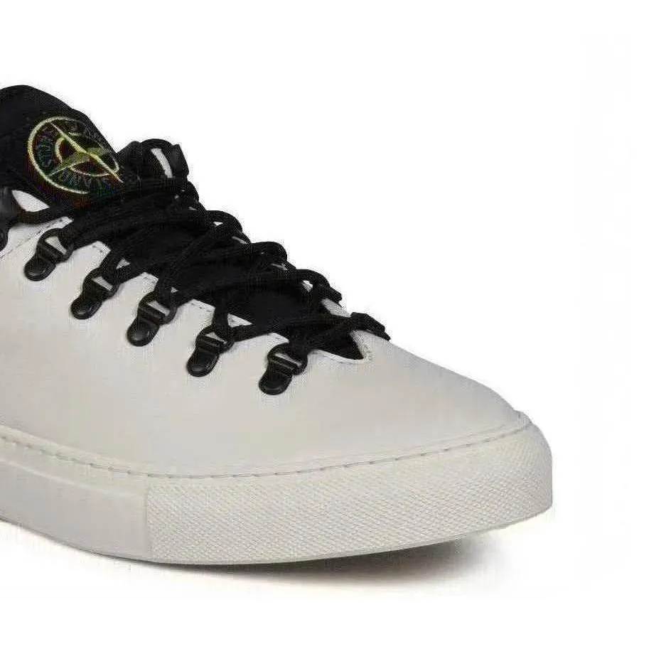 Stone Island Leather Sneakers White 