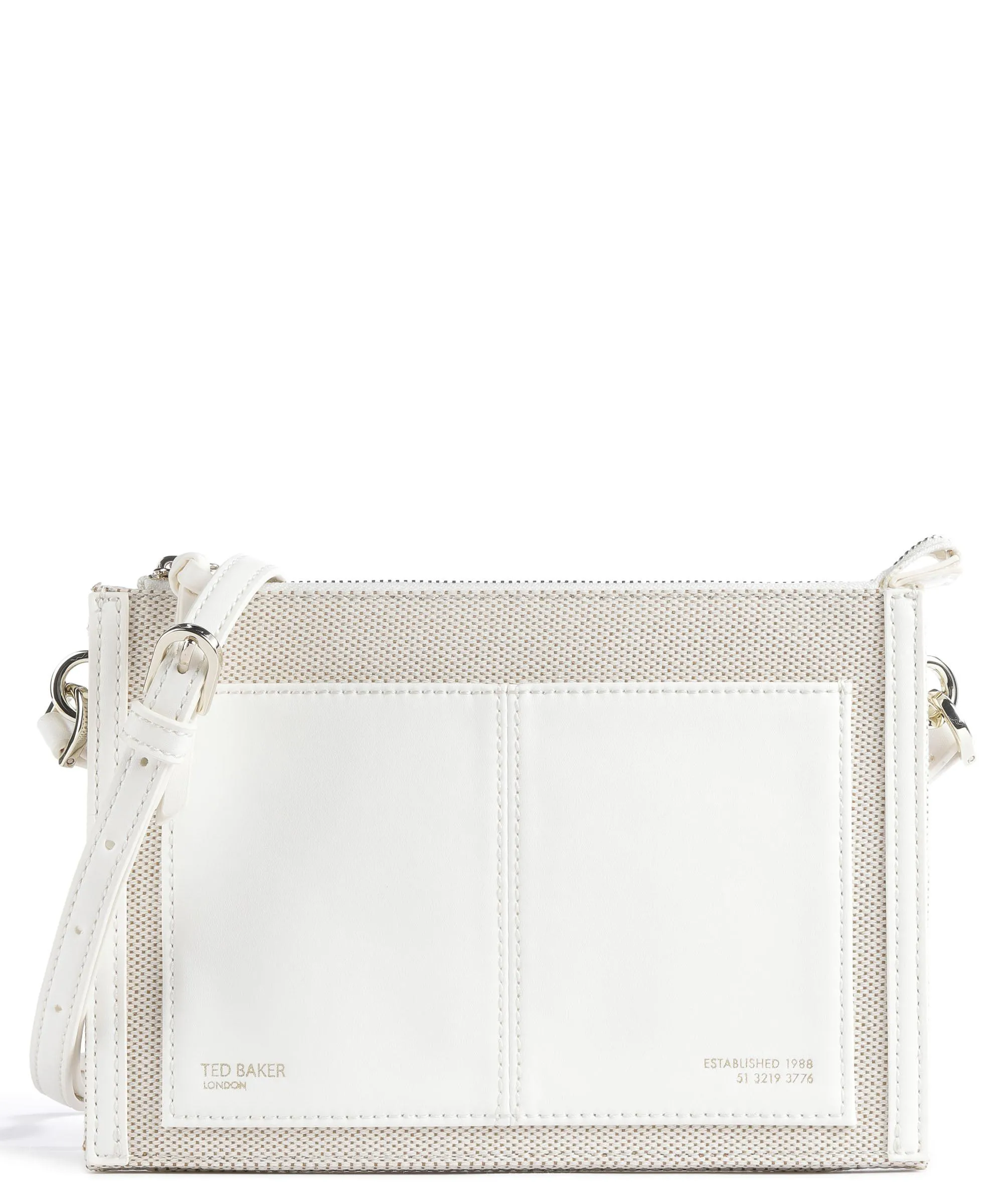  Ted Baker Aksia Borsa a tracolla cotone bianco  