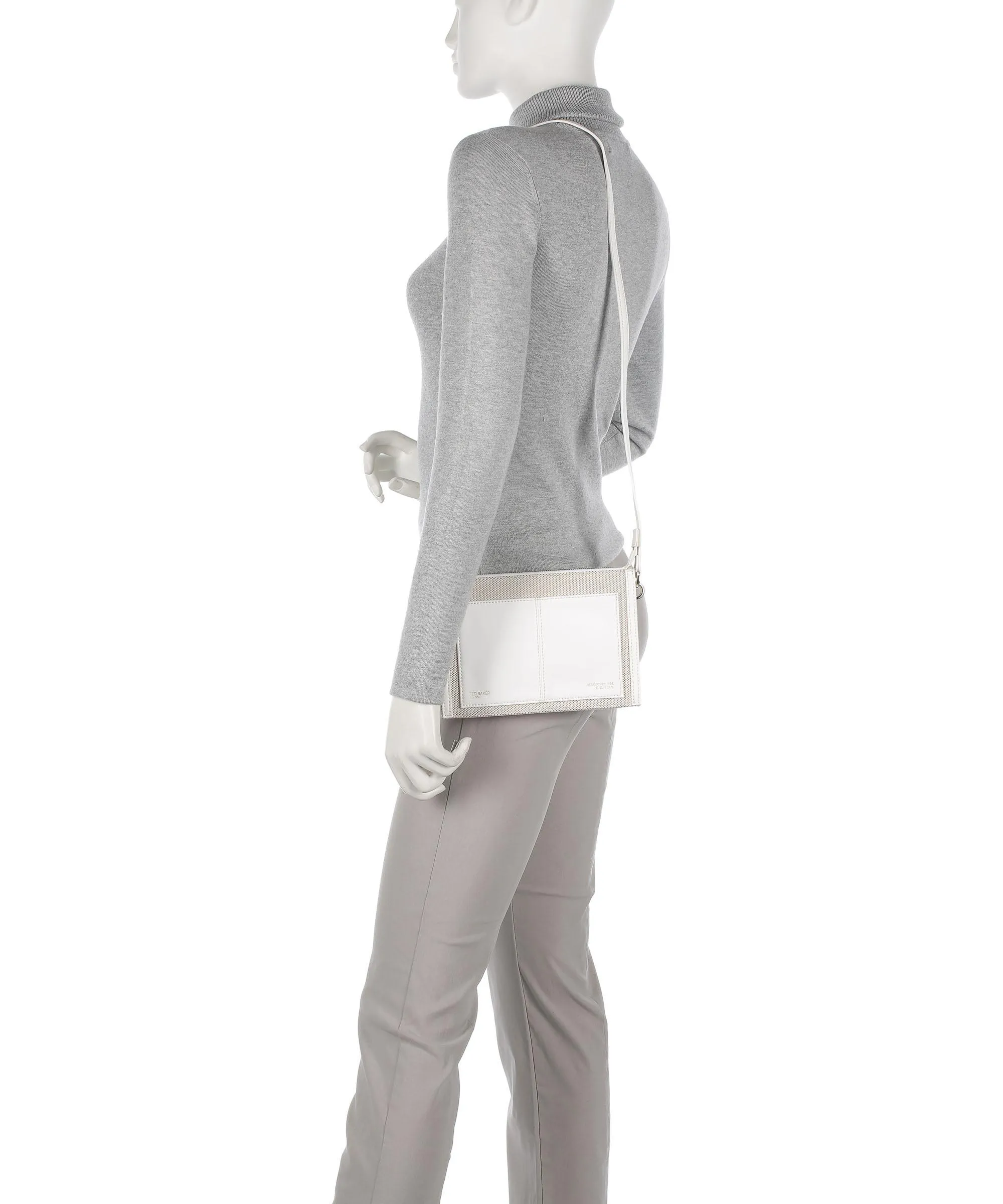  Ted Baker Aksia Borsa a tracolla cotone bianco  