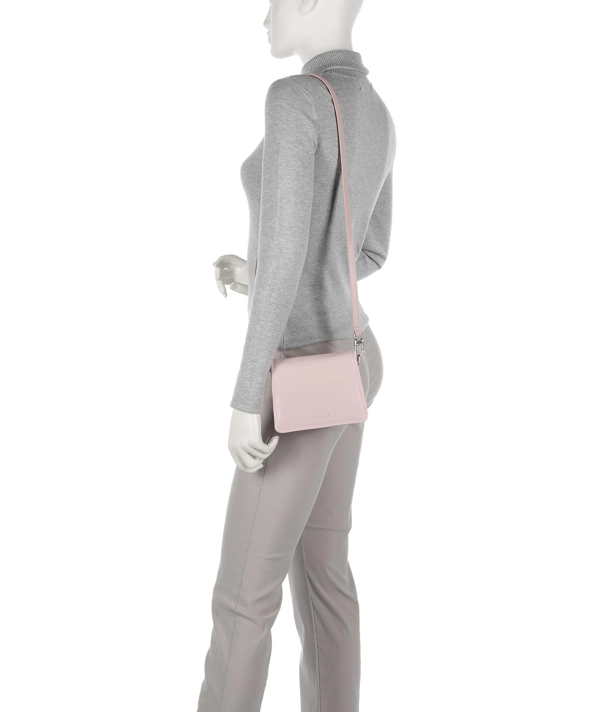  Ted Baker Maryse Borsa a spalla morbida pelle bovina rosa antico  