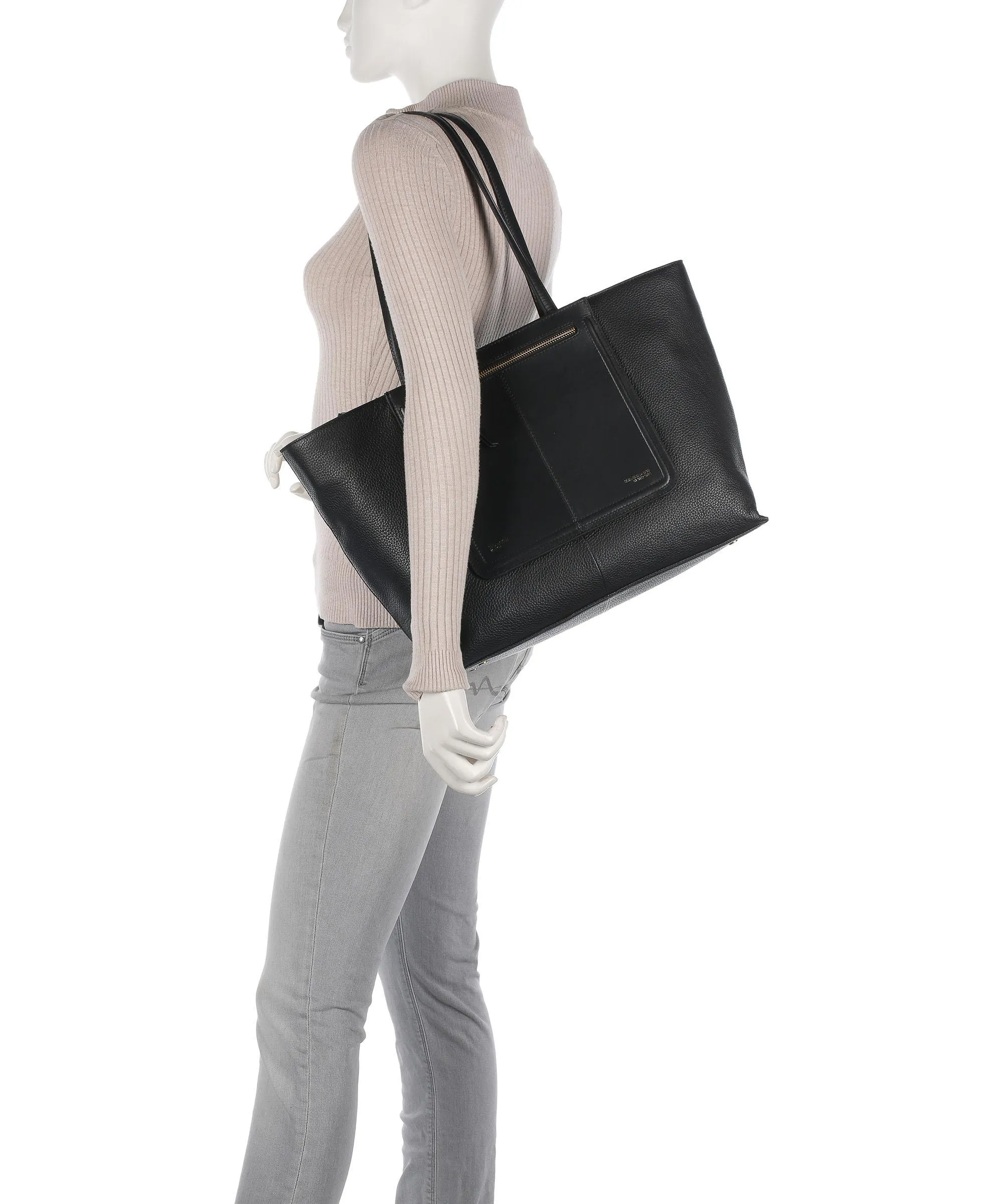  Ted Baker Nish Borsa shopper pelle granulata nero  
