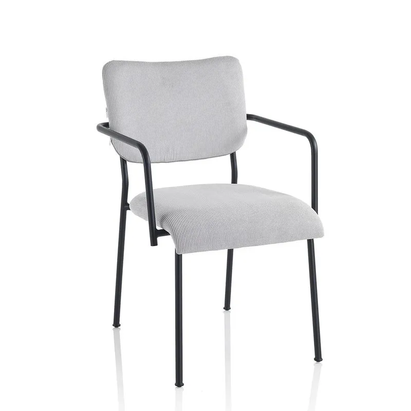 TFT Home Set 2 sedie con braccioli ZOE grigio chiaro