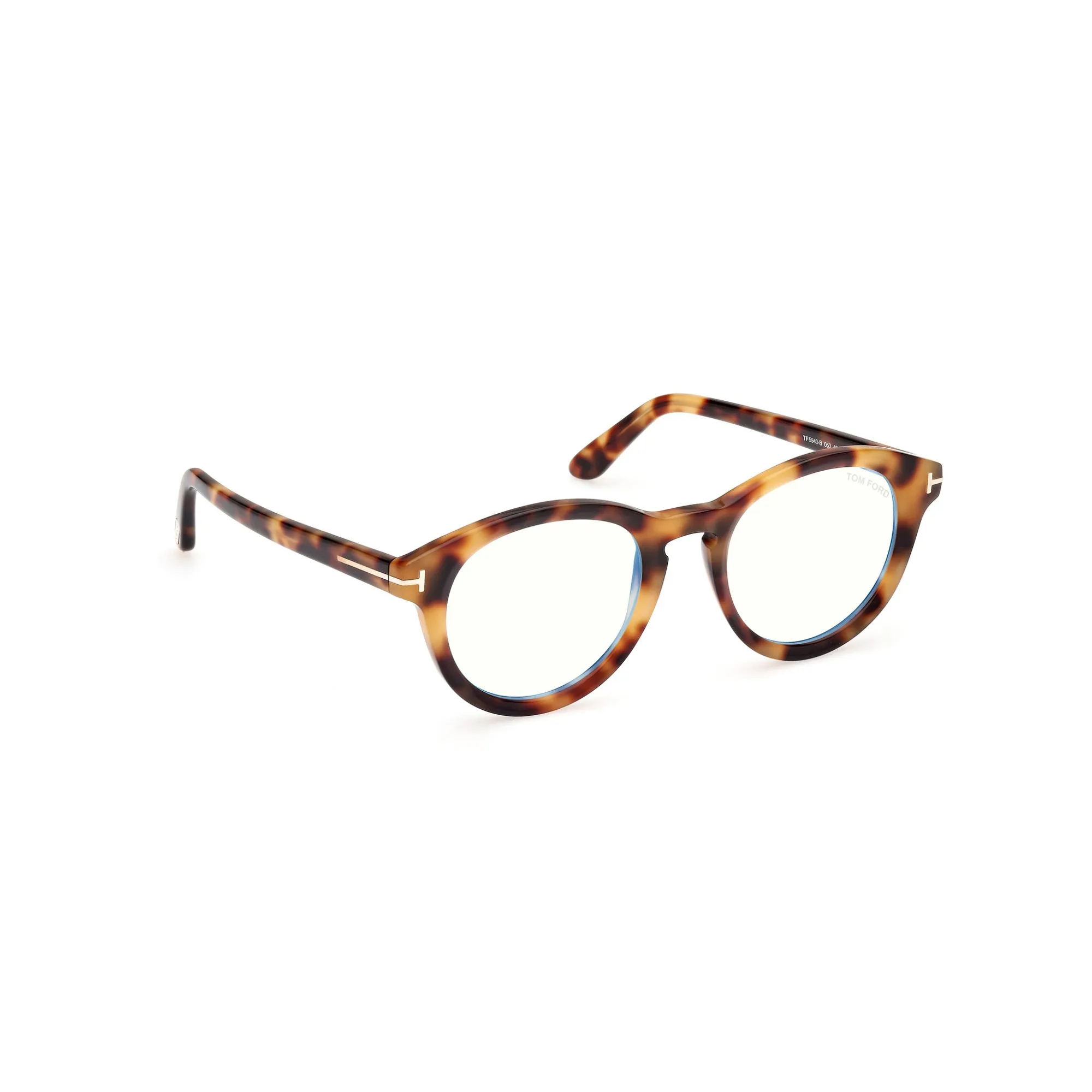   Tom Ford FT 5940-B Blue Block 053  Bionda Avana | Occhiale Da Vista Uomo 