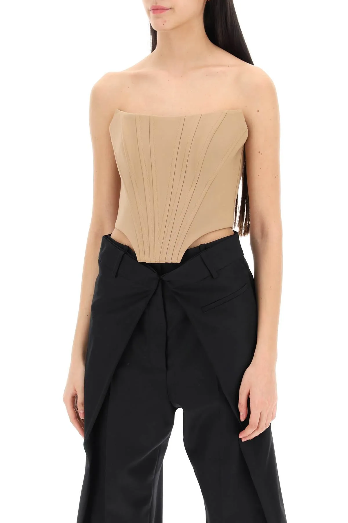 Top Bustier In Lana Firefly