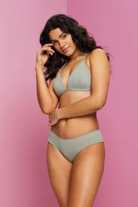 Top da bikini a triangolo strutturato