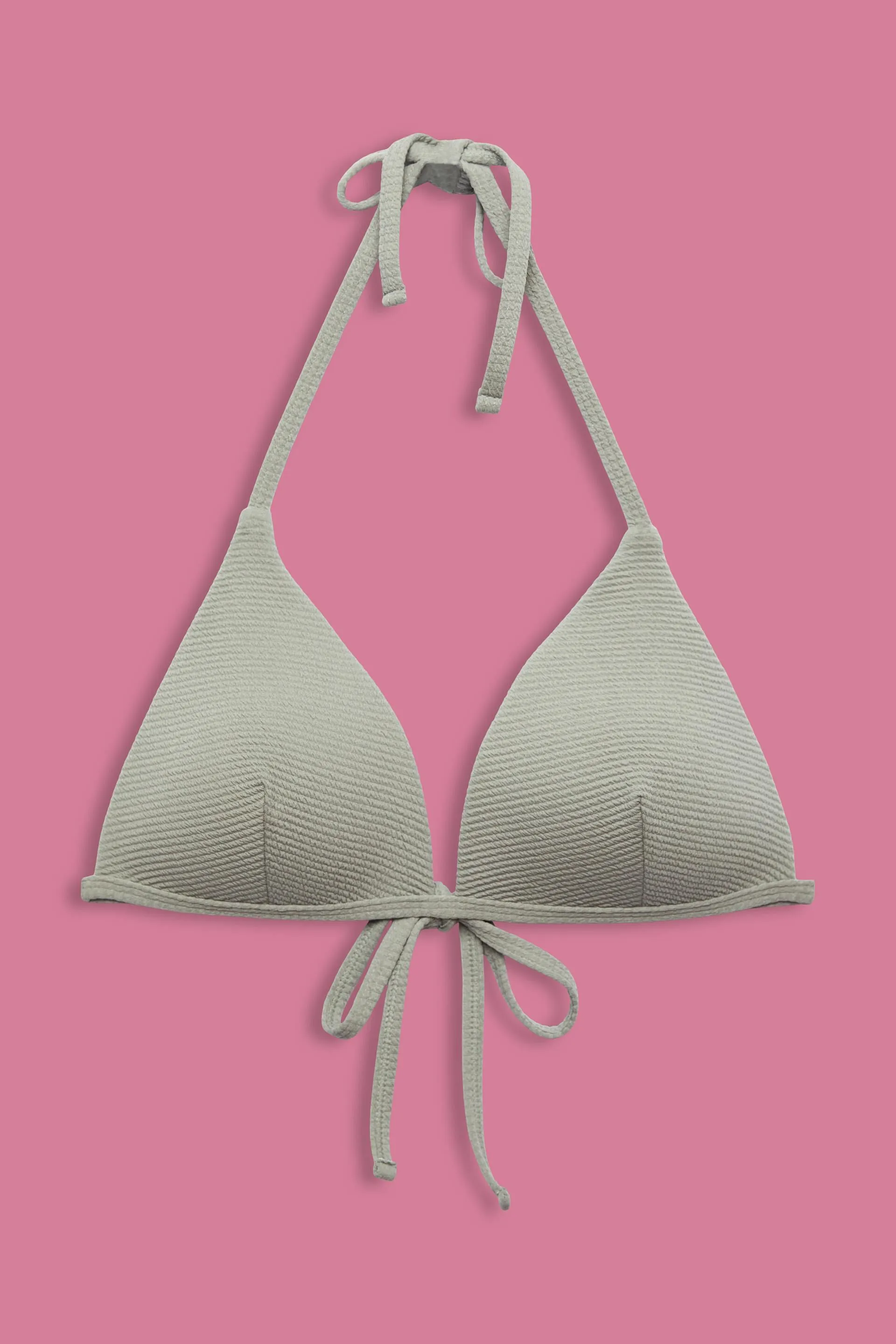 Top da bikini a triangolo strutturato