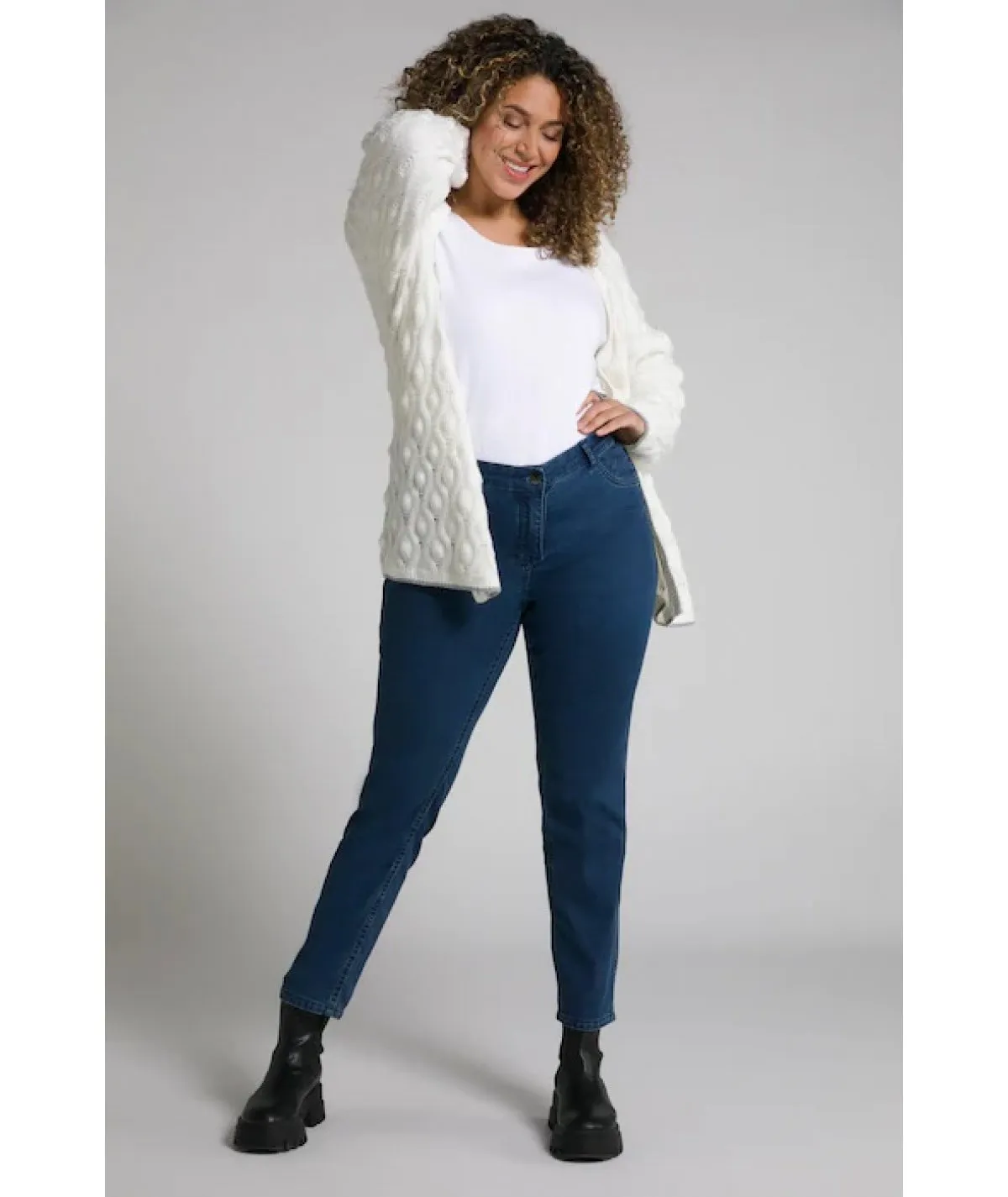ULLA POPKEN JEANS CURVY DOUBLE FACE PER DONNA E RAGAZZA TAGLIE COMODE