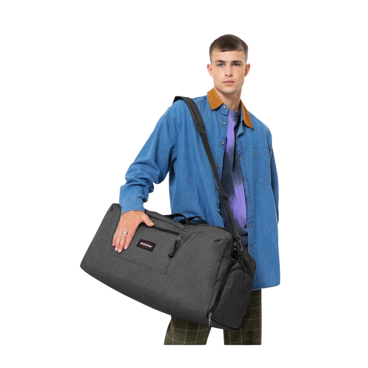 Valigia Unisex Eastpak Duffl'R L Grigio Denim