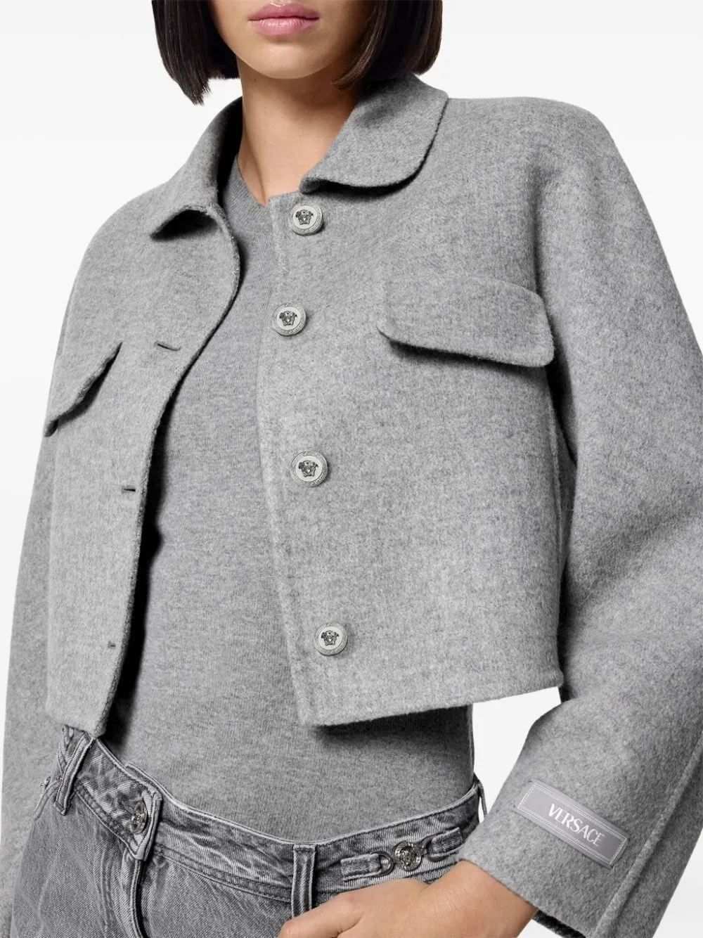 VERSACE PEACOAT IN CASHMERE
