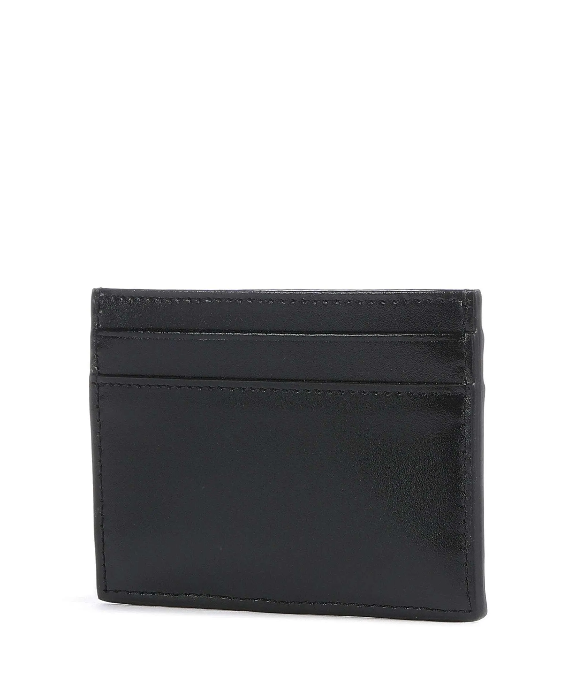  Vivienne Westwood Silky Porta carte di credito pelle di vacchetta finemente grana nero  